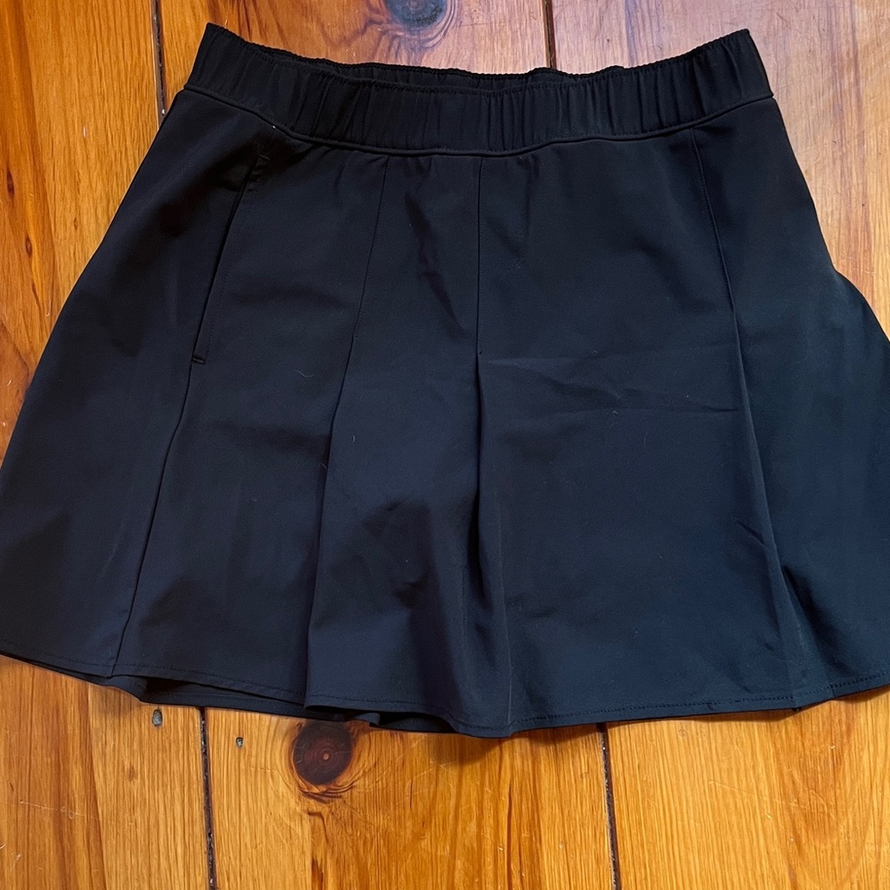 abercrombie kids black athletic skirt